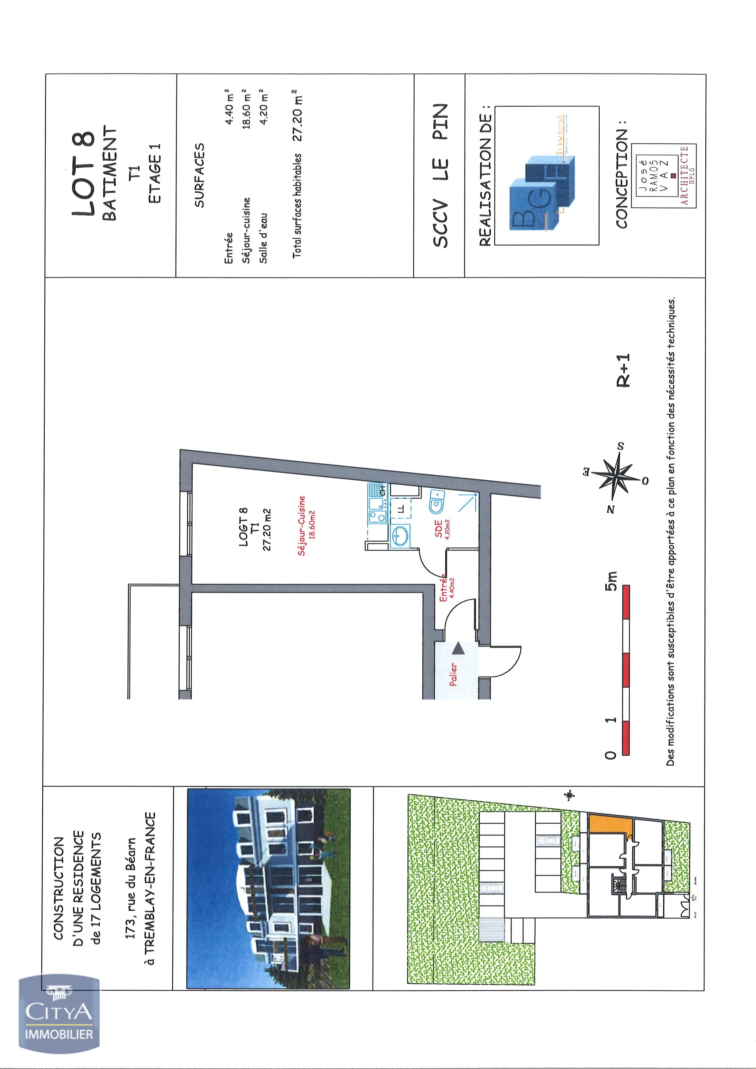 Photo 2 Appartement 1 pièce 27m²