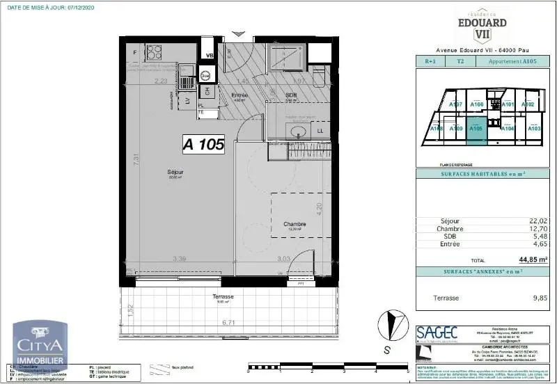 Photo 2 Appartement 2 pièces 44.98m²