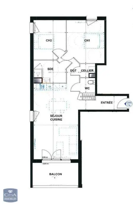 Photo 1 Appartement 3 pièces 72.52m²