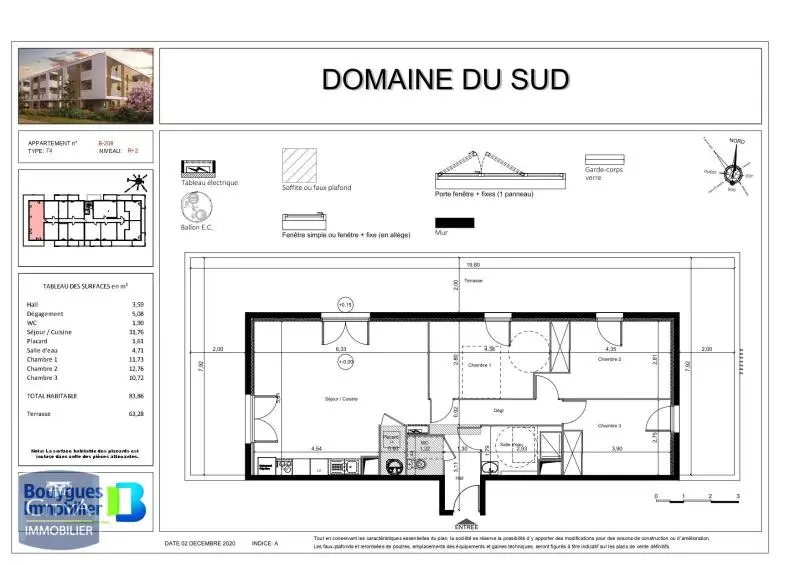 Photo 15 Appartement 4 pièces 83.86m²