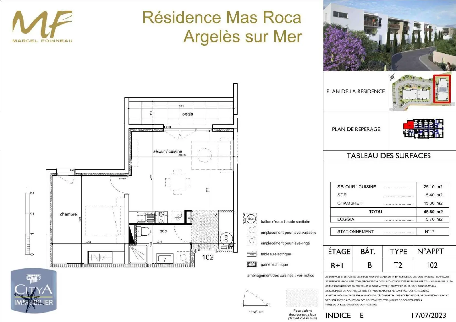 Photo 1 Appartement 2 pièces 45.8m²