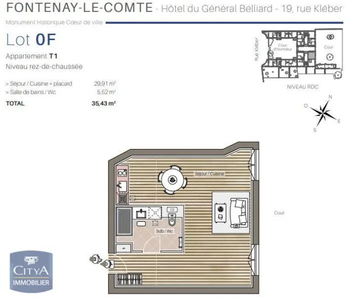 Photo 8 Appartement 1 pièce 34.2m²