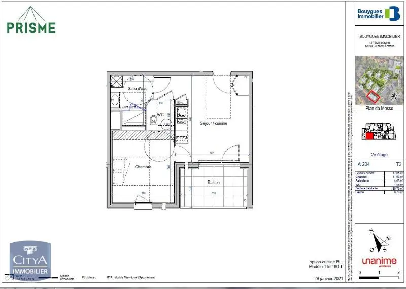 Photo 3 Appartement 2 pièces 35.79m²