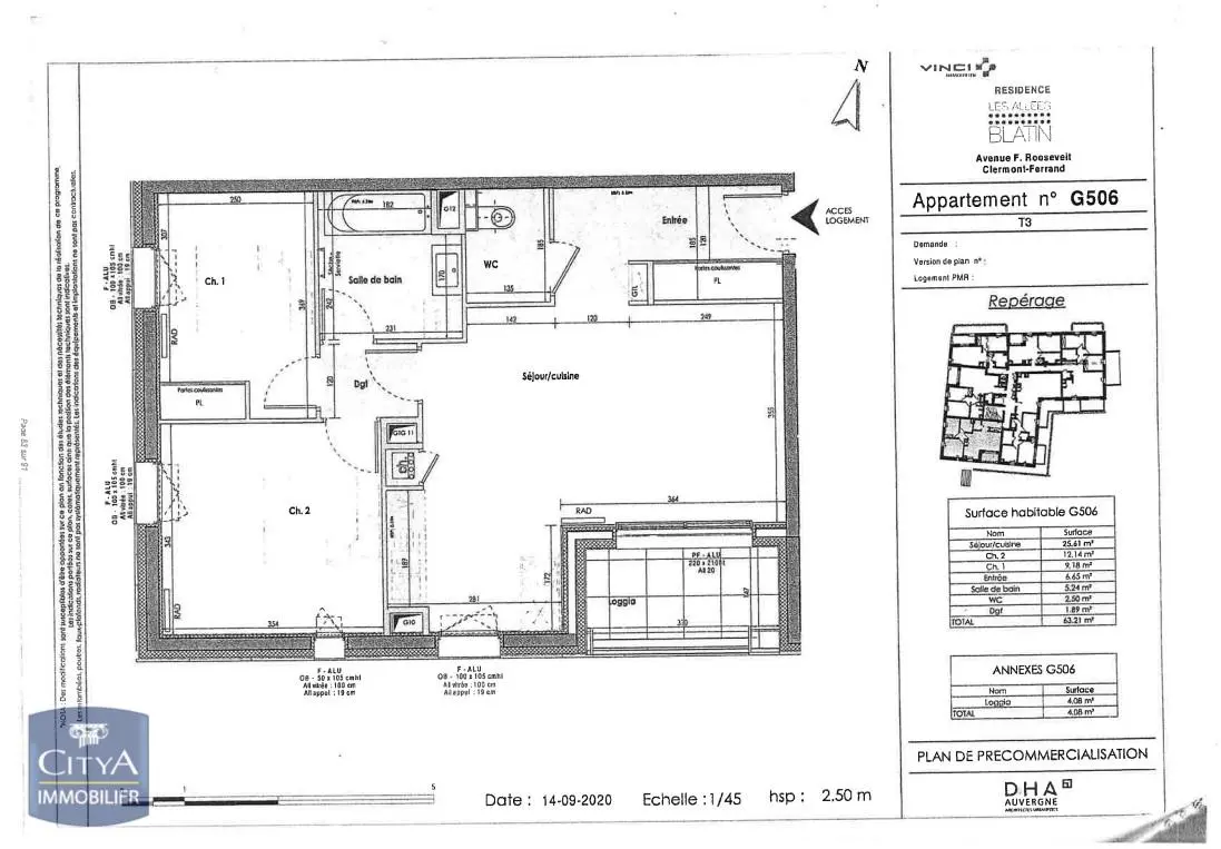 Photo 2 Appartement 3 pièces 63.21m²