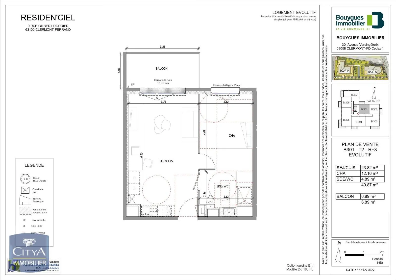 Photo 1 Appartement 2 pièces 40.87m²