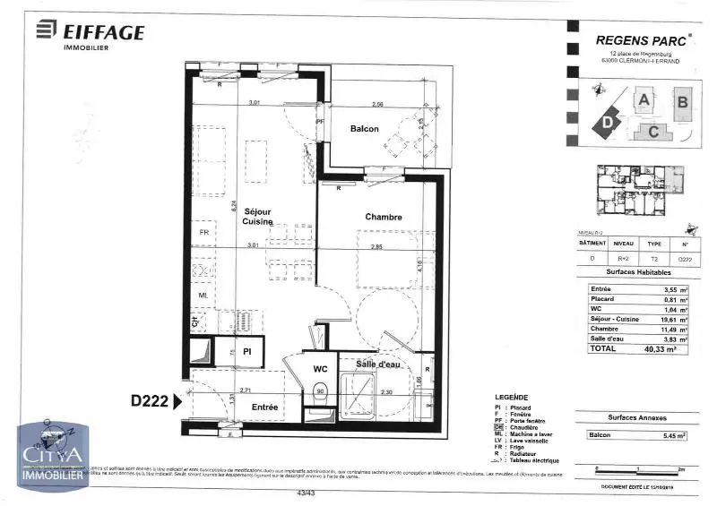 Photo 5 Appartement 2 pièces 40.43m²
