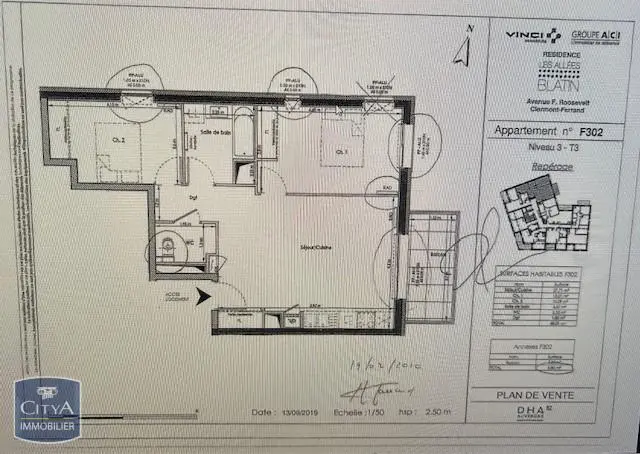 Photo 1 Appartement 3 pièces 60.01m²
