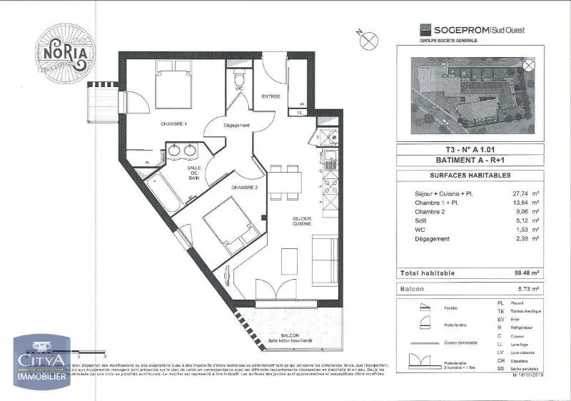 Photo 10 Appartement 3 pièces 59.48m²