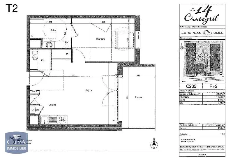 Photo 9 Appartement 2 pièces 40.61m²