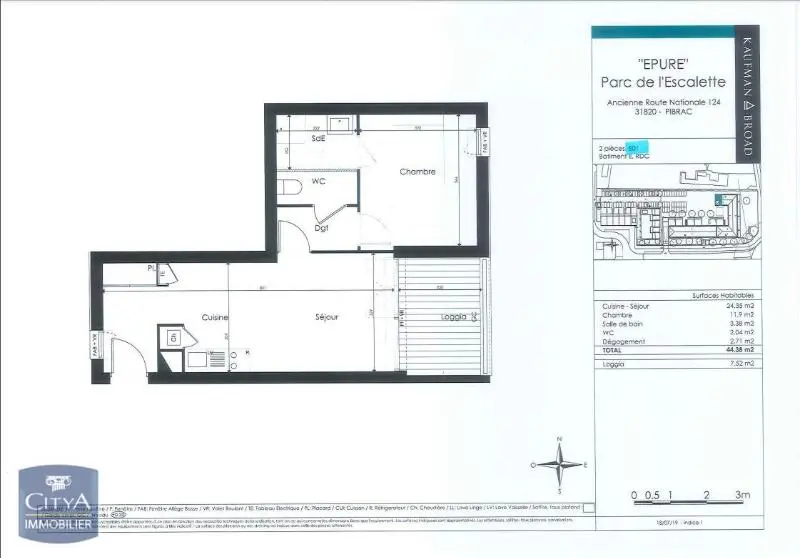 Photo 5 Appartement 2 pièces 44.38m²