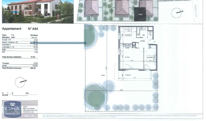 Photo 3 Appartement 3 pièces 58.52m²