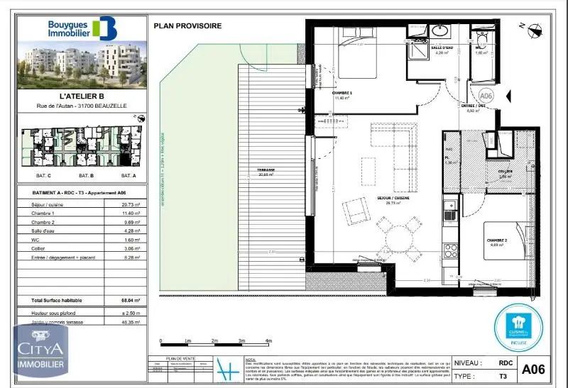 Photo 10 Appartement 3 pièces 68.04m²