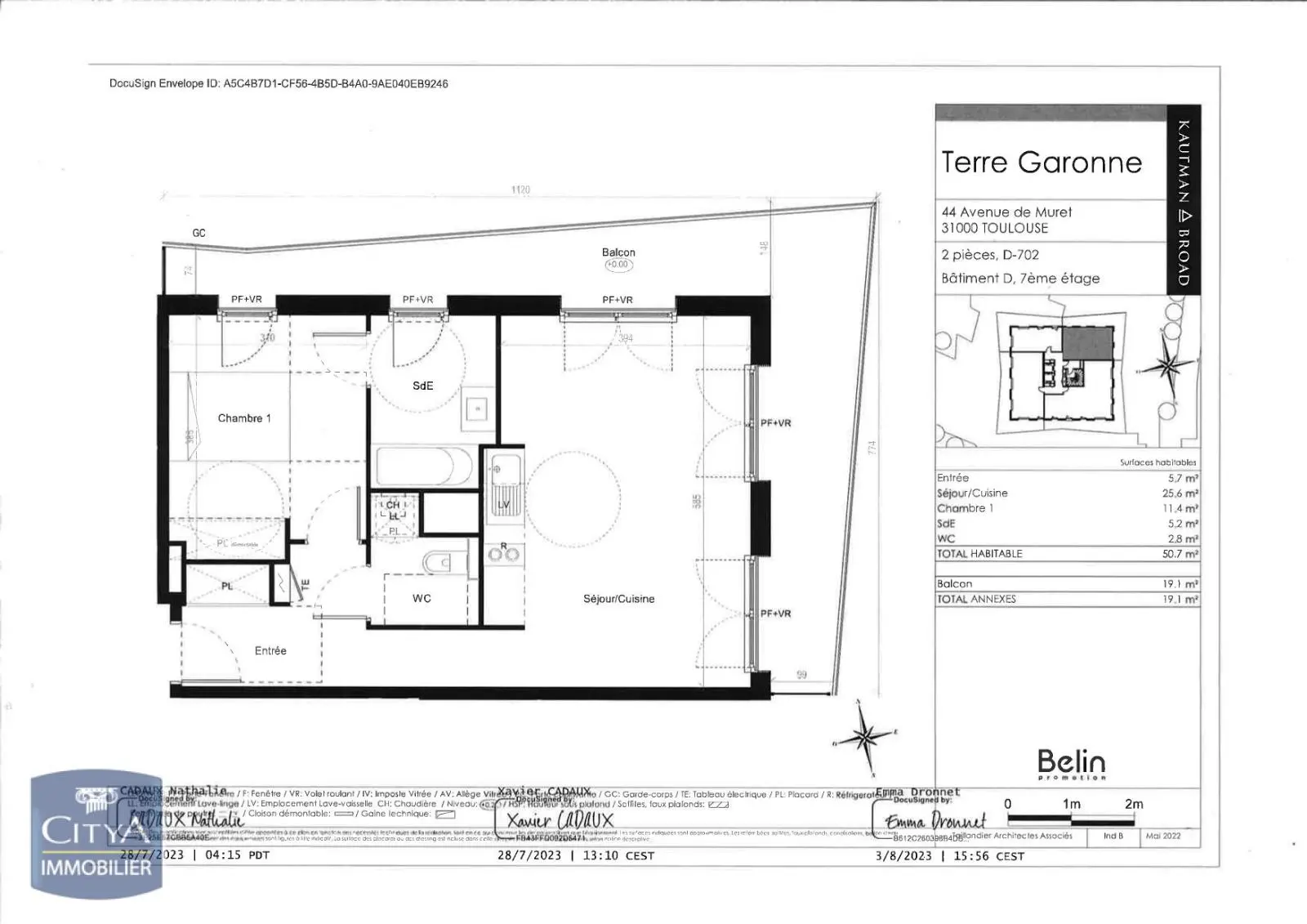 Photo 4 Appartement 2 pièces 50.7m²
