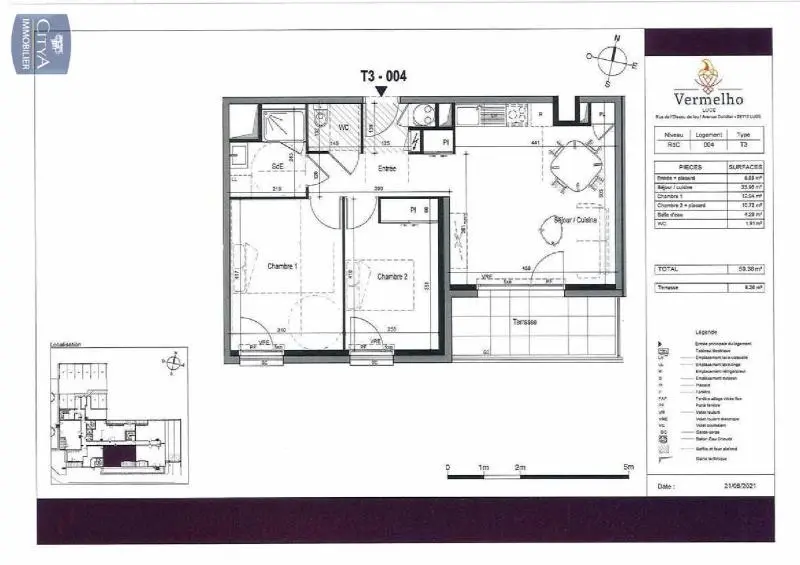 Photo 7 Appartement 3 pièces 59.31m²