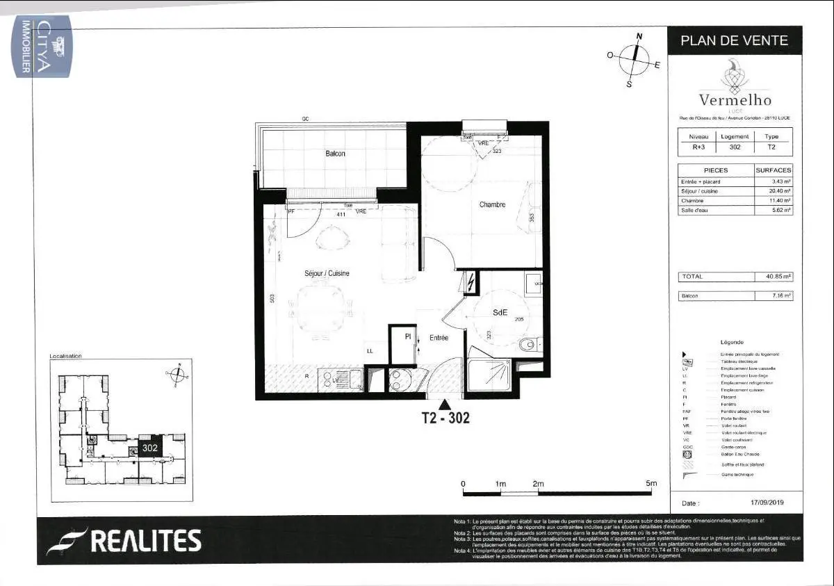 Photo 2 Appartement 2 pièces 40.85m²