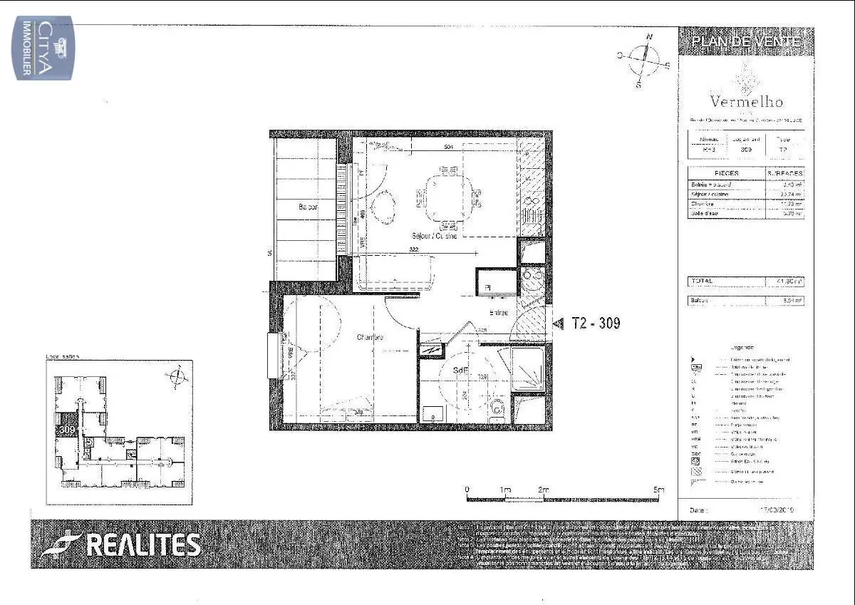 Photo 2 Appartement 2 pièces 41.6m²
