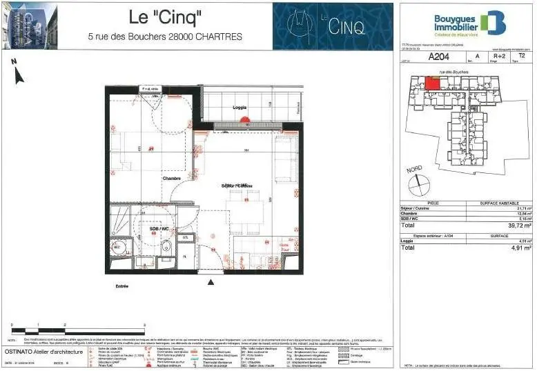 Photo 2 Appartement 2 pièces 39.72m²