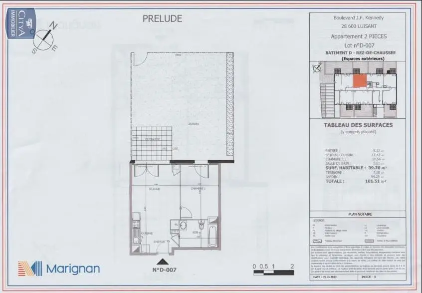 Photo 6 Appartement 2 pièces 39.76m²