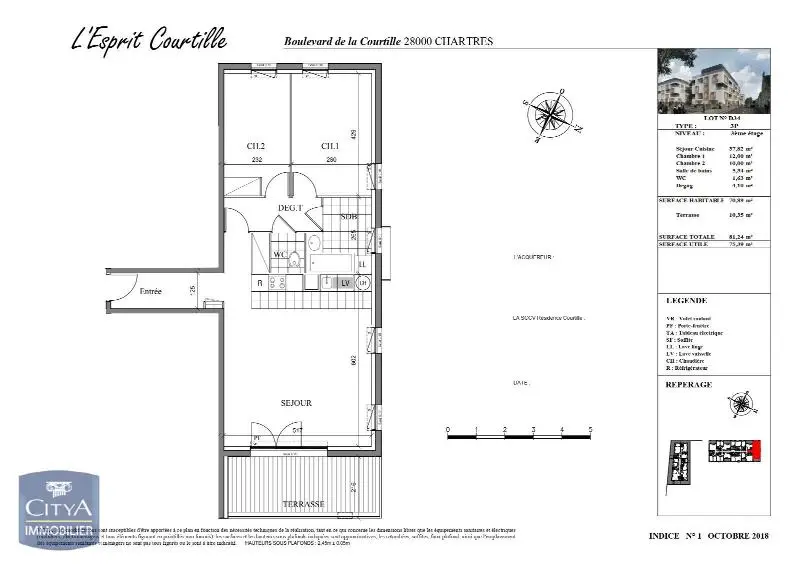 Photo 13 Appartement 3 pièces 70.89m²