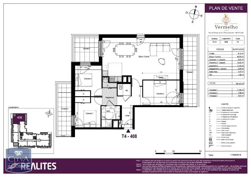 Photo 2 Appartement 4 pièces 90.44m²