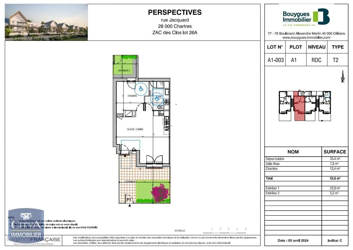 Photo 2 Appartement 2 pièces 53m²