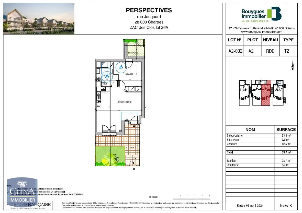 Photo 2 Appartement 2 pièces 53.4m²