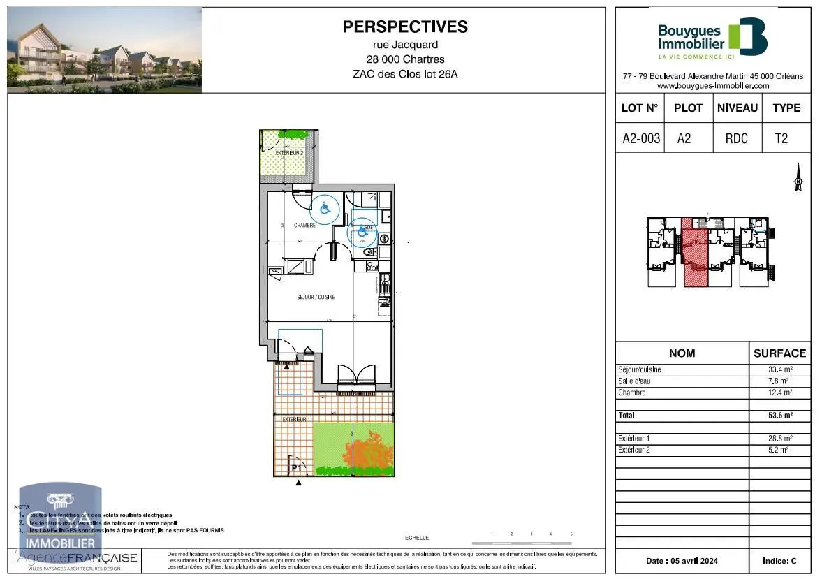 Photo 2 Appartement 2 pièces 53m²