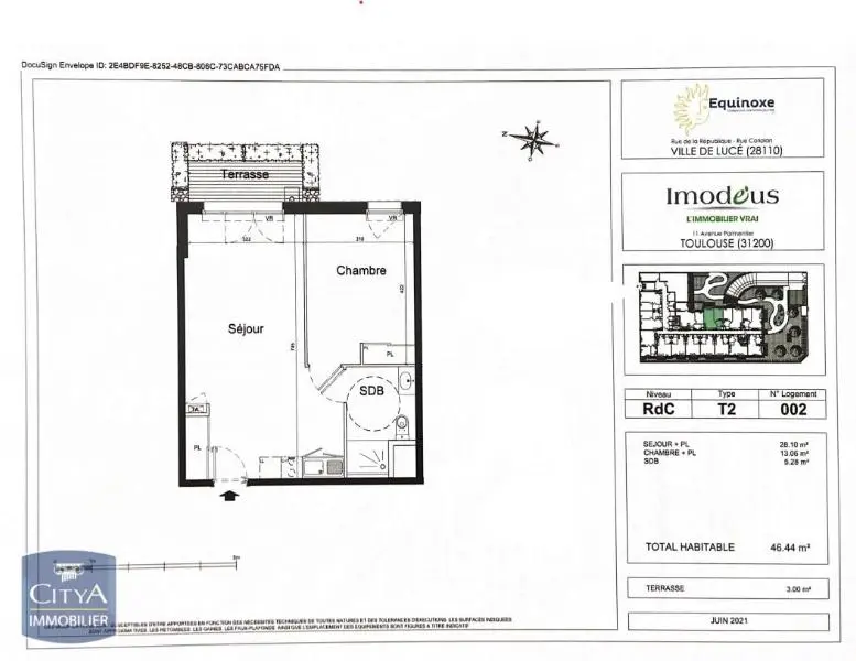 Photo 2 Appartement 2 pièces 46.44m²