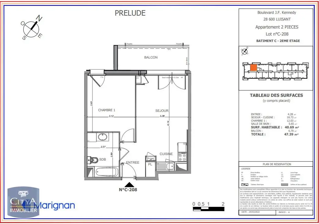 Photo 11 Appartement 2 pièces 40.69m²