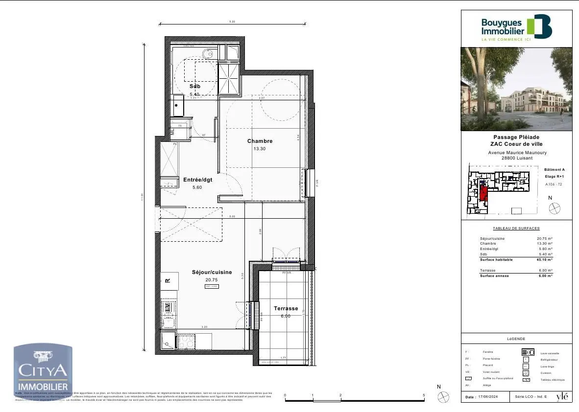 Photo 1 Appartement 2 pièces 45.1m²