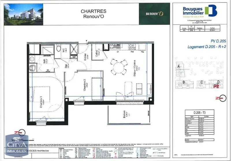 Photo 14 Appartement 3 pièces 62.03m²