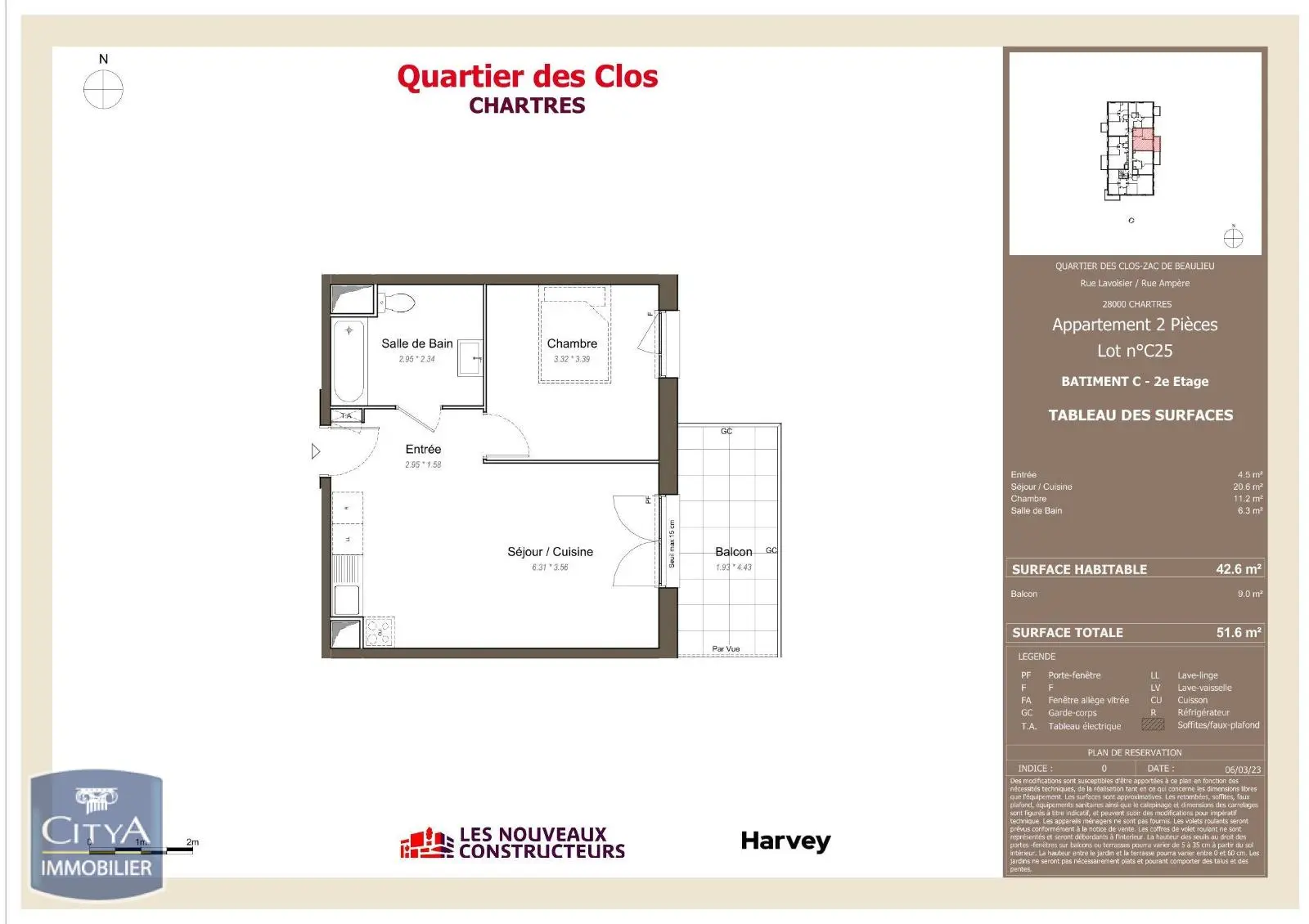 Photo 2 Appartement 2 pièces 42.6m²