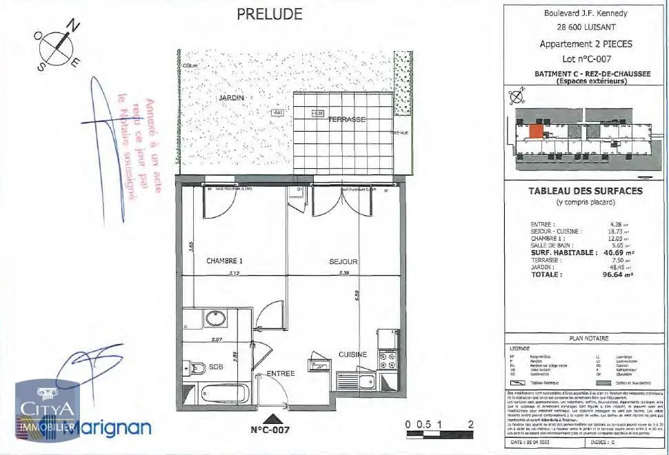 Photo 2 Appartement 2 pièces 40.69m²