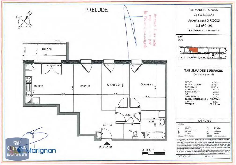 Photo 10 Appartement 3 pièces 65.73m²