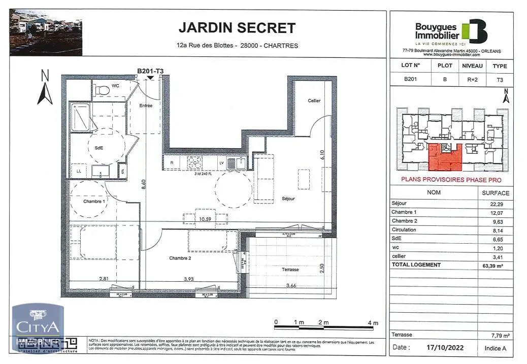 Photo 5 pour Appartement 3 pièces 63.39m² Photo 5 Appartement 3 pièces 63.39m²