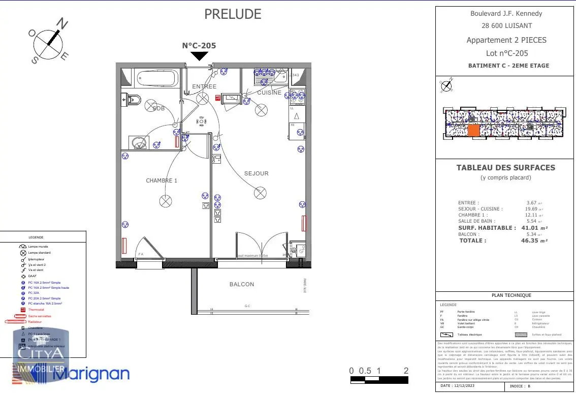 Photo 1 Appartement 2 pièces 41.01m²