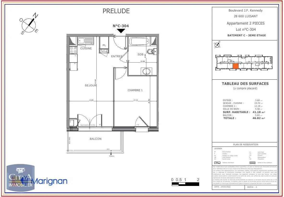 Photo 8 Appartement 2 pièces 41.18m²