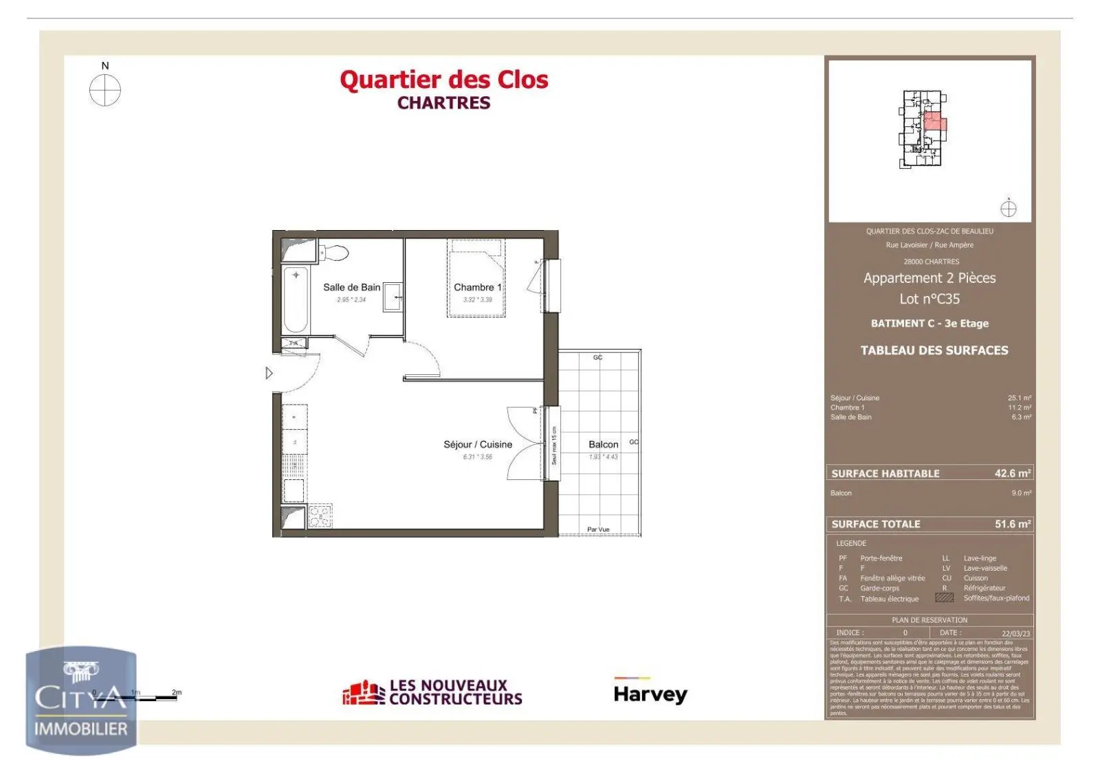 Photo 1 Appartement 2 pièces 42.6m²