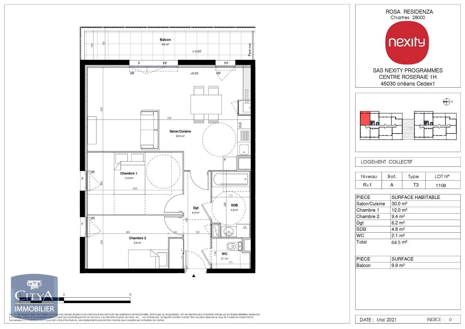 Photo 11 Appartement 3 pièces 64.5m²