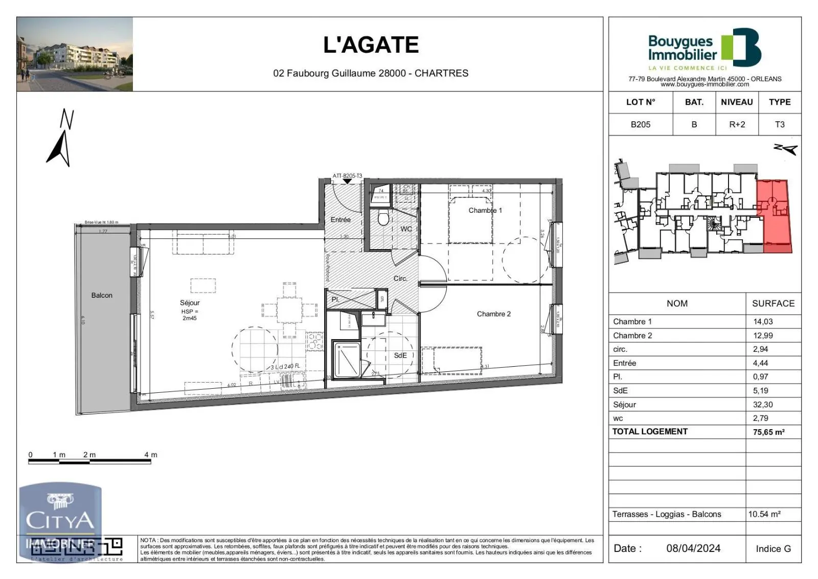 Photo 1 Appartement 3 pièces 75.65m²