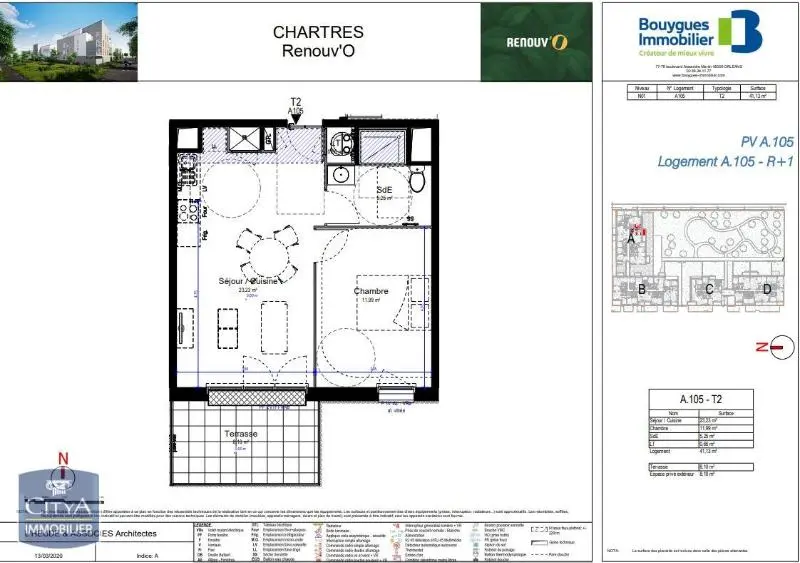 Photo 2 Appartement 2 pièces 41.13m²