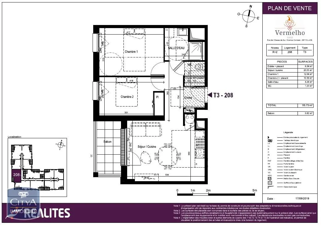 Photo 10 Appartement 3 pièces 55.73m²