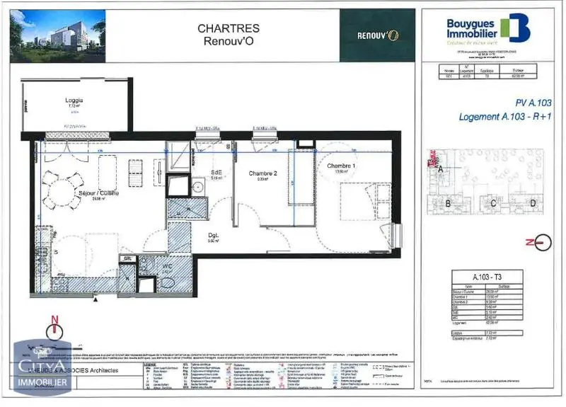 Photo 10 Appartement 3 pièces 62.58m²