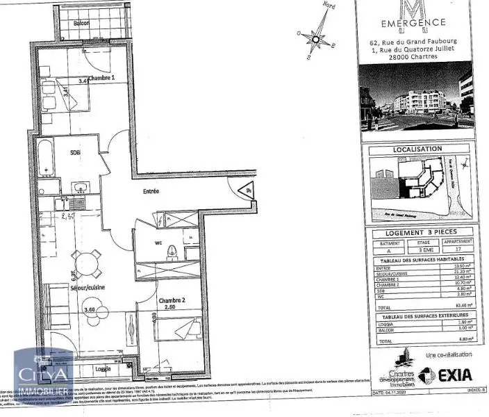 Photo 6 Appartement 3 pièces 62.8m²