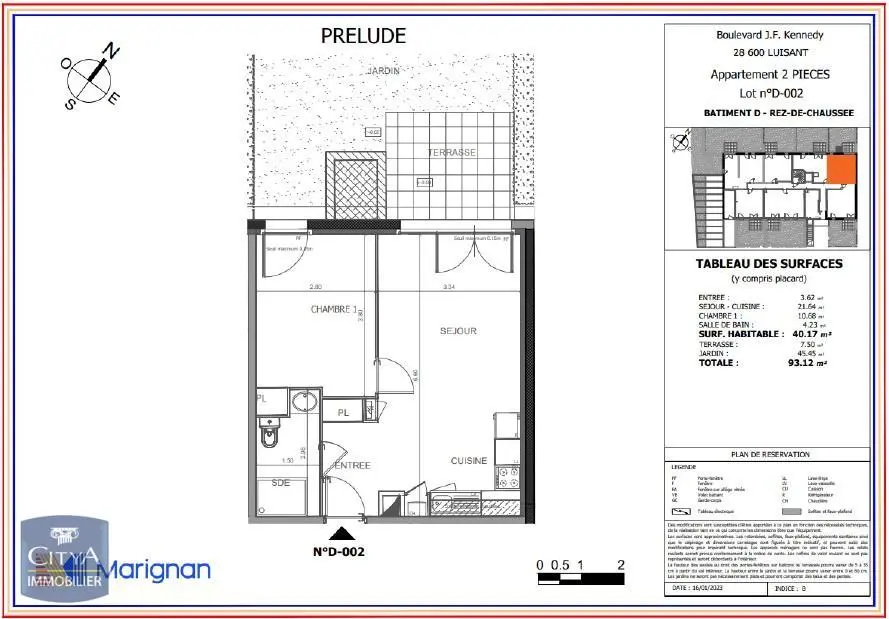 Photo 2 Appartement 2 pièces 40.17m²