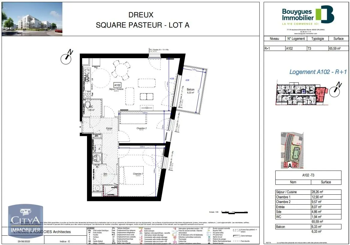 Photo 9 Appartement 3 pièces 65.59m²