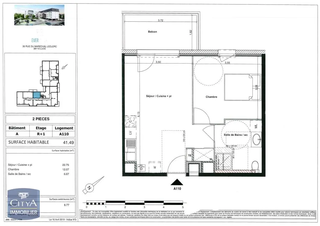 Photo 9 Appartement 2 pièces 41.49m²