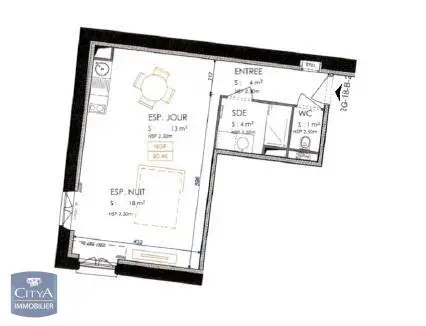 Photo 2 Appartement 1 pièce 40.35m²