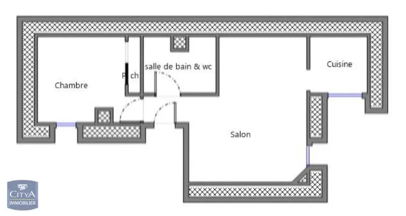 Photo 8 Appartement 2 pièces 33.17m²