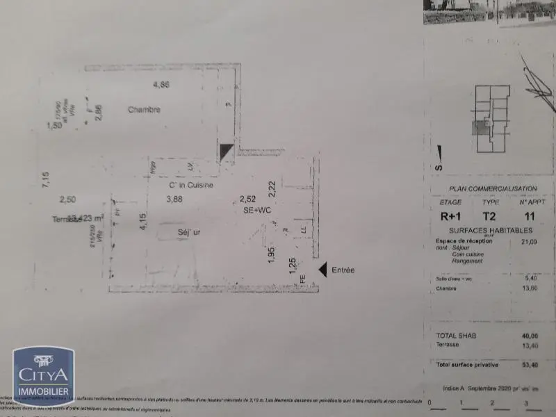 Photo 2 Appartement 2 pièces 40m²